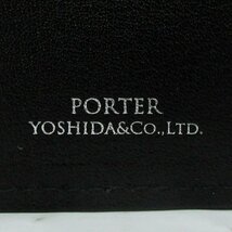 YO16325 PORTER ポーター PLUME プリュム 二つ折り ウォレット 財布 179-03871 ブラック 未使用_画像6