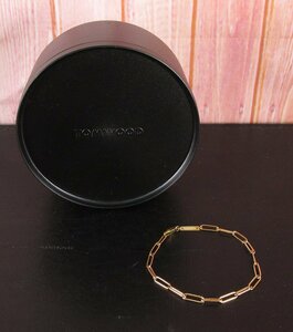 LYO16160 TOMWOOD トムウッド Box Bracelet solid gold 9K 7.7Inch 3.7g ブレスレット 未使用