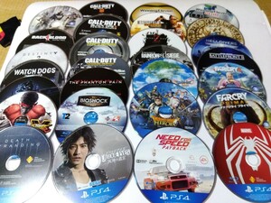  PS4 ディスクのみ 28本セット ソフト まとめ　初期動作確認済み　送料無料 