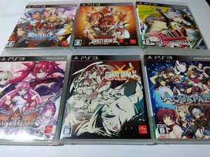 PS3 ソフト 2D 格闘 ゲーム 6本セット ギルティギア サイン レベレーター アクアパッツァ アルカナハート ペルソナ ブレイブルー