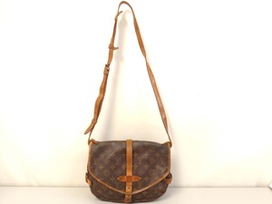 LOUIS VUITTON ルイヴィトン モノグラムライン ソミュール30 M42256 ショルダーバッグ/本革レザー×PVC/約23×30×8cm/03OM112801-8