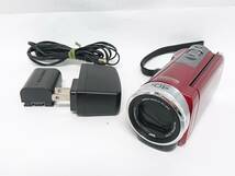JVCケンウッド デジタルビデオカメラ GZ-HM33-R/フルハイビジョン/レッド/ハンディカム/光学40倍ズーム//光学機器/01YZ120301-6_画像1