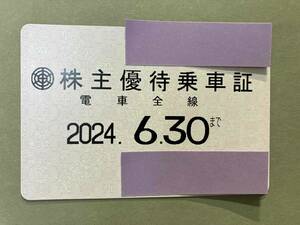 東武鉄道株主優待乗車証 電車全線 定期券タイプ