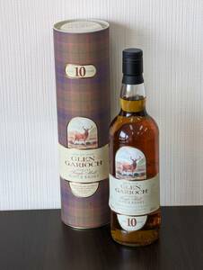 [未開封/未使用] GLEN GARIOCH 10年 グレンギリー ハイランド シングル モルト スコッチ ウイスキー 750ml 40% 箱入 ケース付き 古酒 122