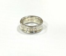 TIFFANY&Co.　ティファニー　1837　ナローリング　シルバー 925　約 10号　指輪　_画像2