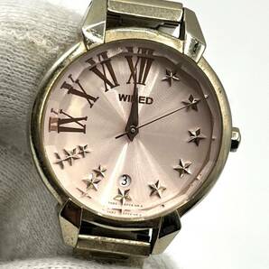 【電池切れ】SEIKO WIRED　セイコー　ワイアード　7N82-0GL0　　スター ピンク文字盤 クォーツ レディース 腕時計　　ケース：2.4