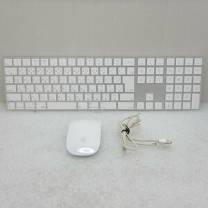 【中古】★送料無料★ iMac付属品 Apple Magic Keyboard テンキー有日本語マジックキーボードA1843 マジックマウス2 A1657 セット 037