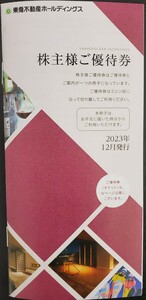 東急不動産株主優待券1冊◆1,000株以上5,000株未満◆2024/8/31まで◆割引券/宿泊/ハーヴェスト/ゴルフ/スキー/オアシス/ビジネスエアポート