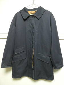 アクアスキュータム Aquascutum　ネイビーコート　M　MADE IN ENGLAND　メイドインイングランド