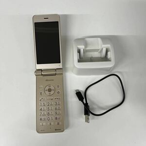 U12/【中古品】docomo ドコモ AQUOSケータイ SH-01J シャープ ケータイ ガラケー ブロンズ 充電器セット AQUOS SH 