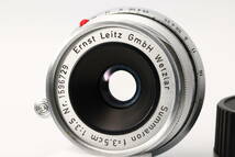 ★外観極上★ ライカ LEICA ズマロン SUMMARON 3.5cm 35mm F3.5 159万台 feet表記 【Mマウント用】 ★希少な後期型★ #0037 #3101337 #0899_画像1