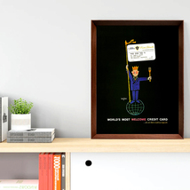 サヴィニャック ヒルトンカード 広告 ポスター 1960年代 アメリカ ヴィンテージ 【額付】 #002_画像2