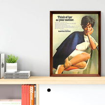 アメリカン航空 チューリップチェア 広告 ポスター 1960年代 アメリカ ヴィンテージ 【額付】_画像2