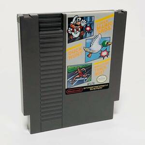 【送料無料】 北米版 ファミコン NES スーパーマリオ他、3in1ソフト Super Mario Bros./Duck Hunt/World Class Track Meet ソフトのみ