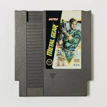 【送料無料】 北米版 ファミコン NES メタルギア Metal Gear ソフトのみ 痛みあり Ultra Games Konami コナミ レトロゲーム_画像3