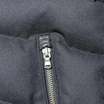 【ダウン90%】EDIFICE ウール ダウンジャケット ブラック 44(S) エディフィス アウター 黒 Wジップ 極暖 フード脱着可能_画像9
