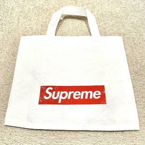 非売品限定レア☆Supreme ノベルティ トートバッグ 不織布 エコバッグ TOTE ショッパー ショップ袋 ボックスロゴ