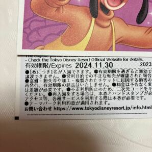 東京ディズニーランド リゾート チケット スポンサーパスポート 券 期限2024.11.30 オリエンタルランド 2枚の画像3