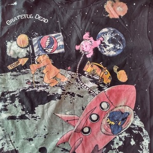 ★［ XL ］「GRATEFUL DEAD グレイトフル・デッド Standing On The Moon ダンシングベア バンド ビンテージスタイル プリントTシャツ」新品の画像3