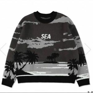 wind and sea SEA SUNSET SWEATER / BLACK XL