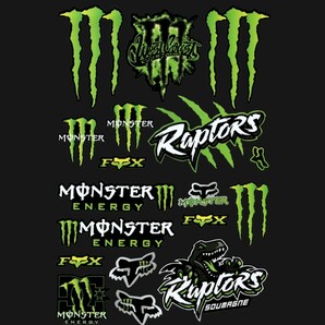 防水ステッカー / モンスターエナジー / バイク/車/ストリート MONSTER ENERGY モンスターエナジー / ヘルメットステッカー デカール.の画像1