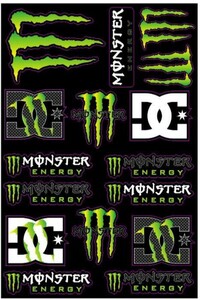 バイクステッカー　モンスターエナジー　ヘルメットステッカー　 MONSTER ENERGY モンスターエナジー DC C