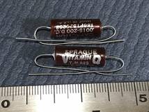 SPRAGUE 186P ''VITAMIN Q'' ハーメチックシールド オイルペーパー コンデンサ 0.0015uF/ 200V ×２個_画像1