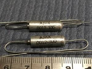 AJAX ハーメチックシールド オイルペーパー コンデンサ 0.0012uF/ 300V ×２個