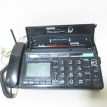 U085　Panasonic　パナソニック　パーソナルファックス　おたっくす　親機　子機　電話　FAX　ブラック　KX-PD301DL-K_画像3