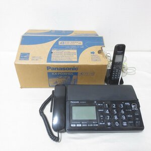 U085　Panasonic　パナソニック　パーソナルファックス　おたっくす　親機　子機　電話　FAX　ブラック　KX-PD301DL-K