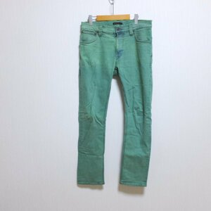 ★123　Nudie Jeans　ヌーディージーンズ　グリーン　デニム　パンツ　ジーンズ　32