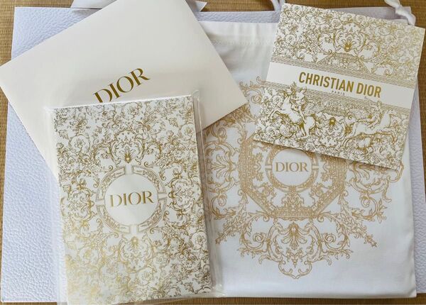 DIOR ディオール ホリデー限定 ノート&巾着ポーチ クリスマスカード