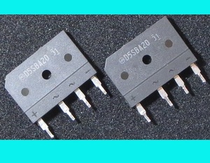 ブリッジダイオード 新電元工業D5SBA20 200V 6A 2個 1パック ブリッジ整流器 Bridge Diodes 半導体 中古品 部品 工作 基板取り付け その13