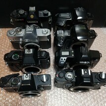 ８点まとめてフィルムカメラ PENTAX YASHICA MINOLTA KONICA PORST PETRI [ジャンク]_画像2