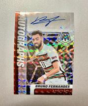 ブルーノ・フェルナンデス 2021-22 Panini Mosaic FIFA Road To World Cup Bruno Fernandes Mosaic Auto soccer 直筆サイン_画像1