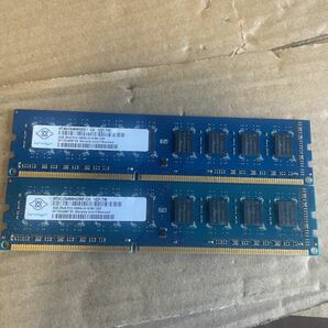 (983) NANYA 2RX8 PC3-10600U 4GB 2枚で 8GB DDR3 デスクトップ用メモリの画像1