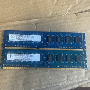 (983) NANYA 2RX8 PC3-10600U 4GB 2枚で 8GB DDR3 デスクトップ用メモリ