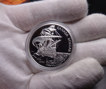 2004年 カナダ建国400周年記念　25グラム　プルーフ　銀貨_画像1