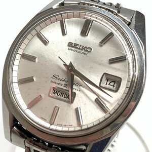 f001 Z4 SEIKO セイコーマチック DIASHOCK 35石 6218-8971 王冠イルカ デイデイト メンズ 自動巻き 腕時計 稼働品