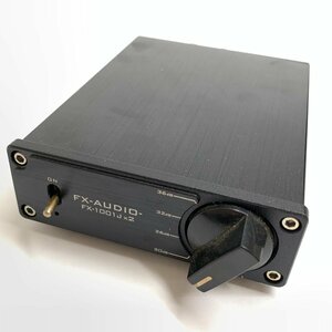 f001 E 1.FX-AUDIO- FX-1001Jx2 ブラック デジタルアンプIC搭載 60W×2ch パワーアンプ 動作品