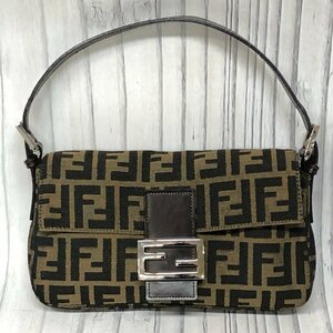 m001 F 美品 FENDI フェンディ ズッカ柄 セミショルダーバッグ マンマバケット　 ハンドバッグ