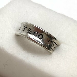 f001 Y2 ティファニー TIFFANY&Co ナローリング 1837 シルバー 925 SV 指輪 アクセサリー