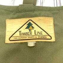 s001 M4 昭和レトロ TIMBER LINE by Daiwa ダイワ フィッシング ハンティングベスト メンズ 多機能 ポケット 釣り カーキ 保管品_画像2