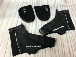 m001 E 送料520円 美品 シューズカバー 2点セット Lサイズ PEARL IZUMI パールイズミ dhb ネオプレン トゥーカバー L-XL 防寒グッズ