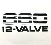 660 12VALVE リアゲートステッカー スズキ キャリイ DA71T DB71T DA81T DA41T DB41T DA51T DB51 3方開 縦4.8cm 横11.5cm CARRY SUZUKI_画像1