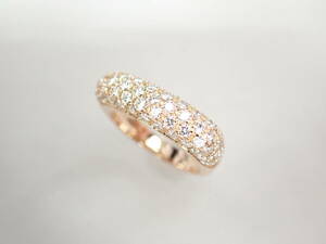 4/美品 スタージュエリー K18PG ダイヤ計0.90ct リング 指輪