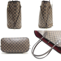 ルイヴィトン【Louis Vuitton】旧 ダミエ ネヴァーフルMM N51105 トートバッグ ブラウン系 SP0079 Bランク 本体のみ MM N51105_画像6