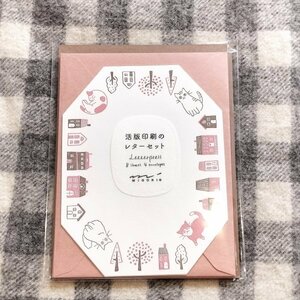 新品＆即決◎活版印刷のレターセット【ねこ】