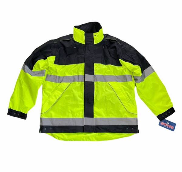 【3012】新品 実物 アメリカポリスジャケット HIGH VIZ(高視認性)トラフィックオフィサー ハイウェイパトロールポリス使用 US:L