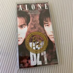 【同梱可】◎　B'z 　　　◎　ALONE　/　GO-GO-GIRLS　　（8cmCD）B'z プラケース付き　★　BVDR-70